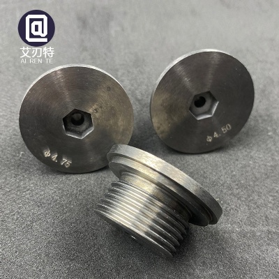 Customized Cemented Carbide Tungsten Carbide Thread Dia 4.75 4.5 Hexagon Socket Screw Sealing Plug CNC Precision Thread Parts