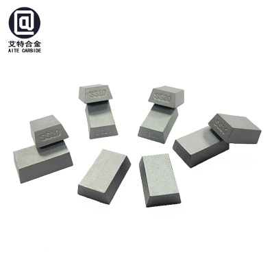 High Wear Resistance SS10 Cemented Carbide Tips Long-Life Marble Top Sintered Cemented Tungsten for Stone / Limestone Cutting